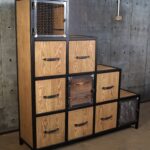 Regał loft komoda z szufladami CUBE