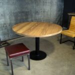 Round industrial table GLOBE loft table