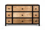 Komoda loftowa HIGHWAY 120 cm | Drewno i stal | Loft Shop Manufacture - Image 3