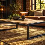 Stolik kawowy MONTREAL – drewno i stal | Loft Shop Manufacture