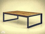 Stolik kawowy MONTREAL – drewno i stal | Loft Shop Manufacture - obrazek 3