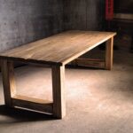 Industrial wooden table MONTANA