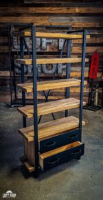 Industrial bookcase PATREX loft bookcase