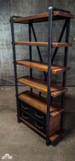 Industrial bookcase PATREX loft bookcase - Image 2