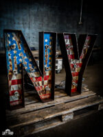 Loftowe litery świetlne stalowe | Industrialne dekoracje VINTAGE Light - Image 3