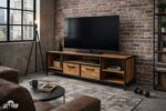 Szafka RTV Manhattan Loft – Industrialna szafka pod telewizor - obrazek 2