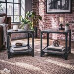 Stolik kawowy loftowy AUSTIN | Stal i drewno | Handmade - obrazek 2
